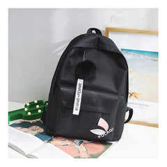 Green School Bag for Teenage Girls College Wind Student Bookbag