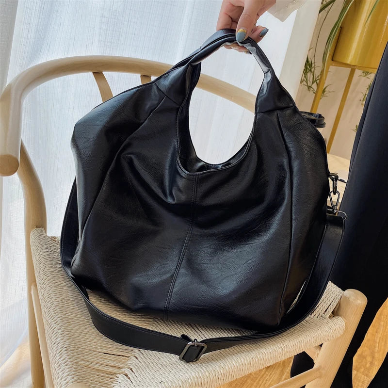 Large Capacity Green Shoulder Bag for Women