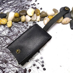 Large Capacity Leather Key Holder Pulling-Out Keys Pouch Organizer Case
