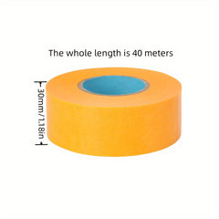 Yellow Beauty Pattern Paper Tape Spray Paint Masking Paper 40m