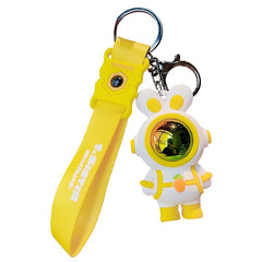 Rabbit Astronaut Keychain with Strap, Perfect Gift