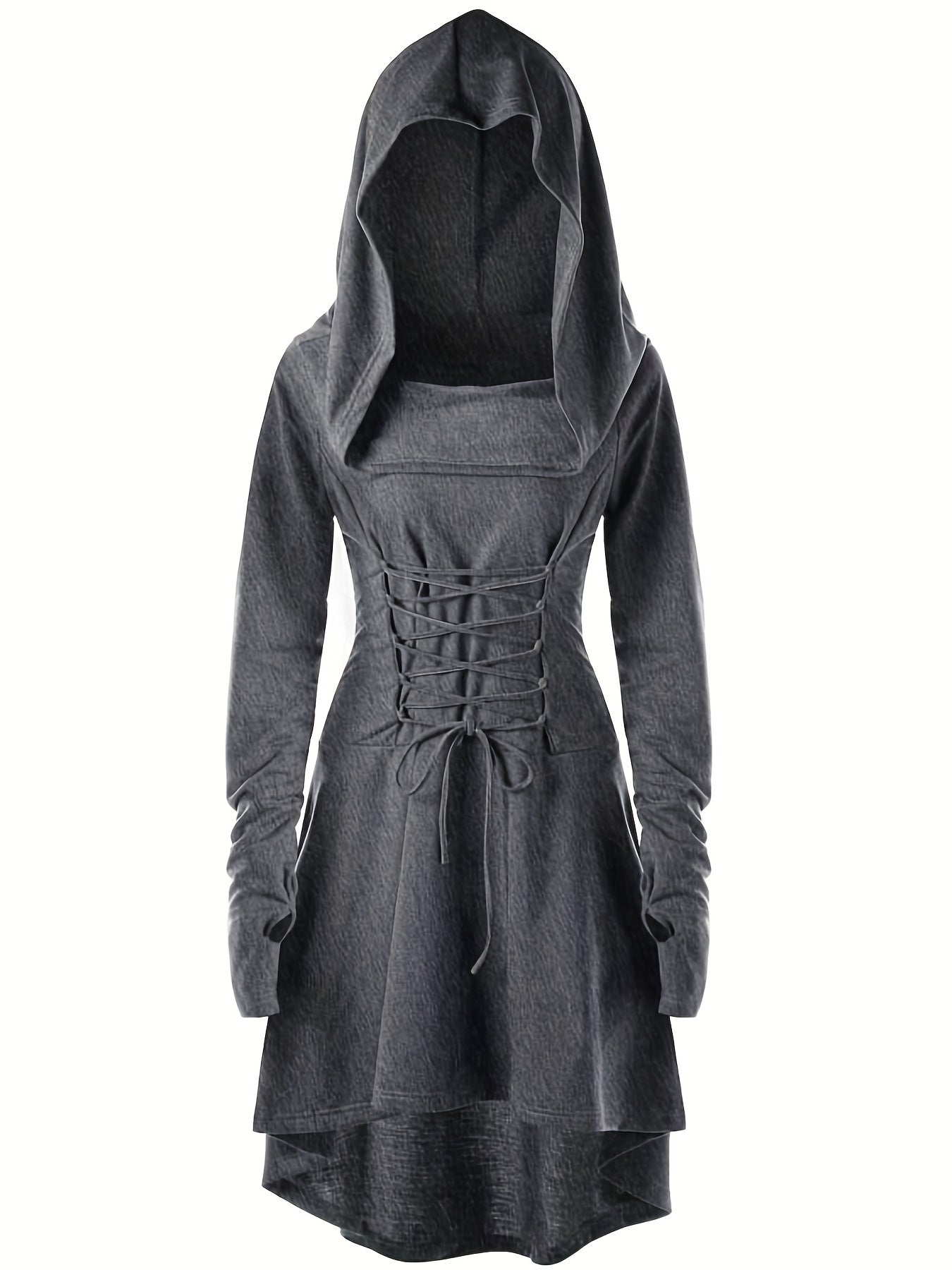 Long Sleeve Hooded Cosplay Dress Halloween Party Dress Women's Clothing