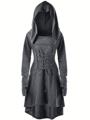 Long Sleeve Hooded Cosplay Dress Halloween Party Dress Women's Clothing