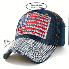 American Flag Hat Sunshade Sunscreen Cap Men Women
