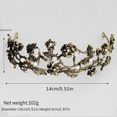 Vintage Flower Crown Headband for Girls