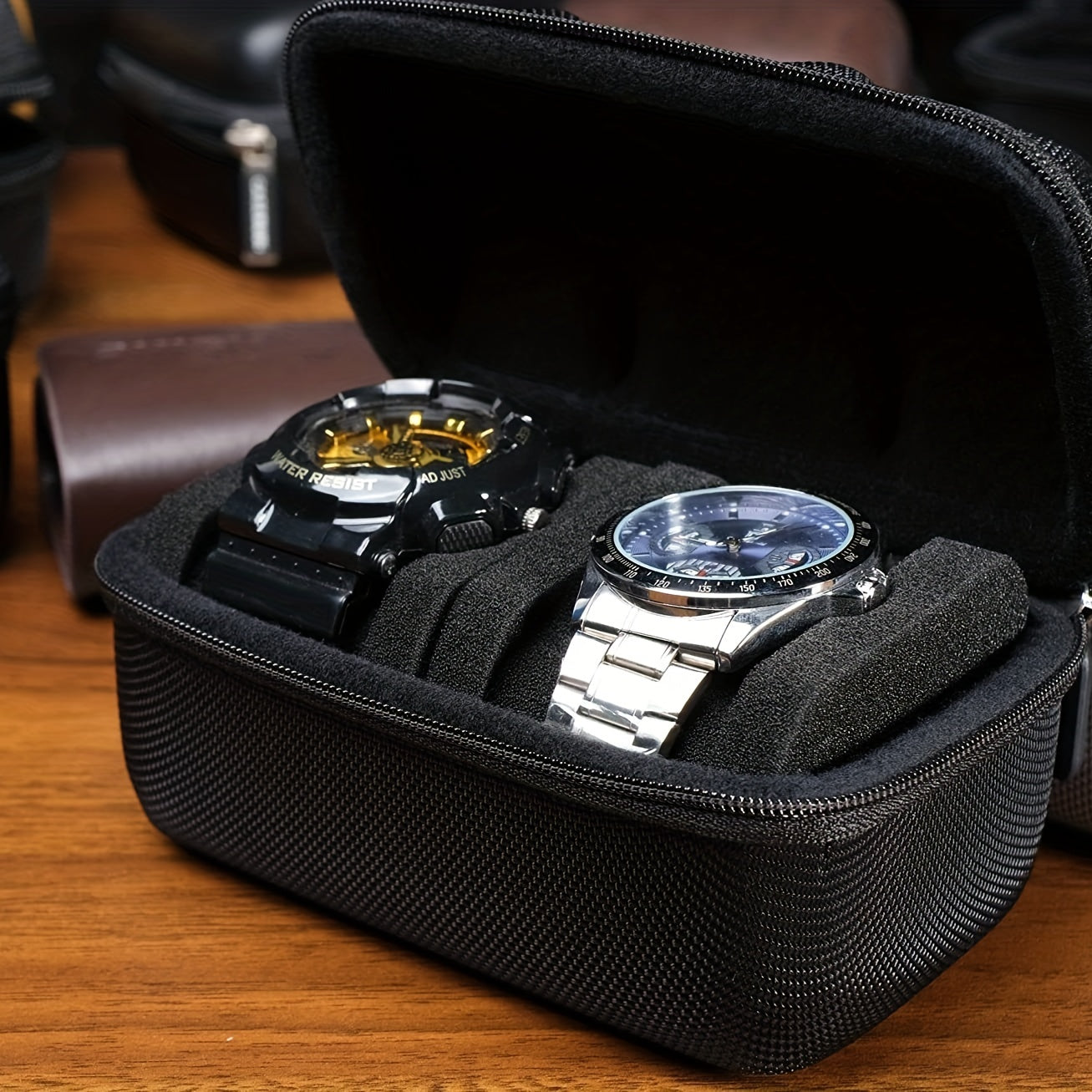 Watch Storage Box Hard Shell Anti Pressure Travel Bag