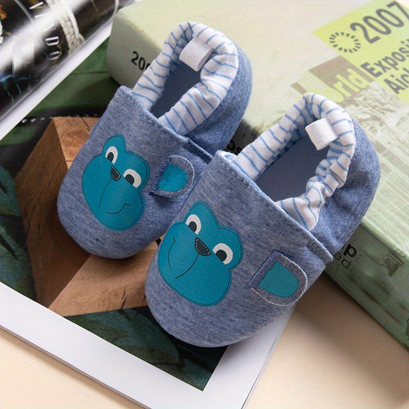 Baby Boys Monkey Slip On Household Slippers 0-24 Months