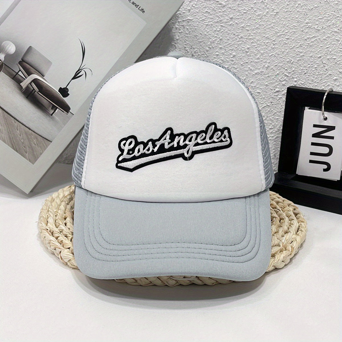 Los Angeles Embroidered Mesh Cap Trucker Hat