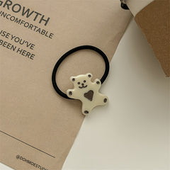 Kids' Cartoon Love Bear Hair Ring Small Animal Hair Tie