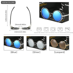 RoyalHot Men's Polarized Sunglasses Round Frame UV400