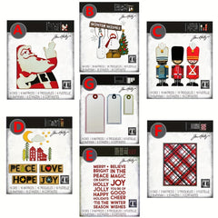 Christmas Santa Snowman House Metal Cutting Dies DIY Greeting Card Scrapbooking