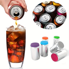 2pcs Leakproof Silicone Can Cap for Beer Glass Bottle Soda Jar