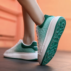 Men's Reflective Color Block Sneakers - Non Slip Outdoor Shoes