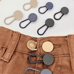 6pcs Adjustable Waist Button Extenders No Sew Detachable Jeans Pants Fasteners