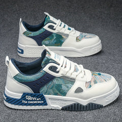 Men's Graphic Skate Shoes Lace up Sneakers