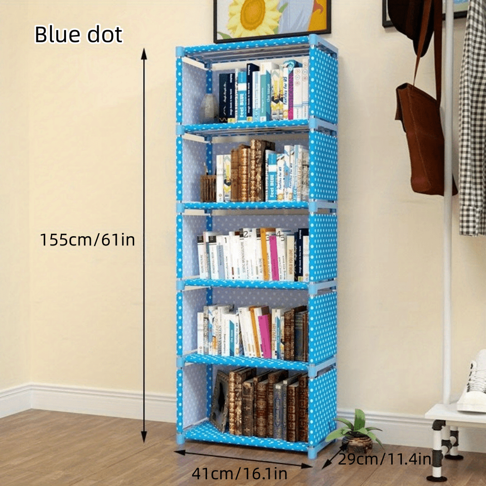 5-Layer Bookshelves Storage Racks for Bedroom/Living Room Display