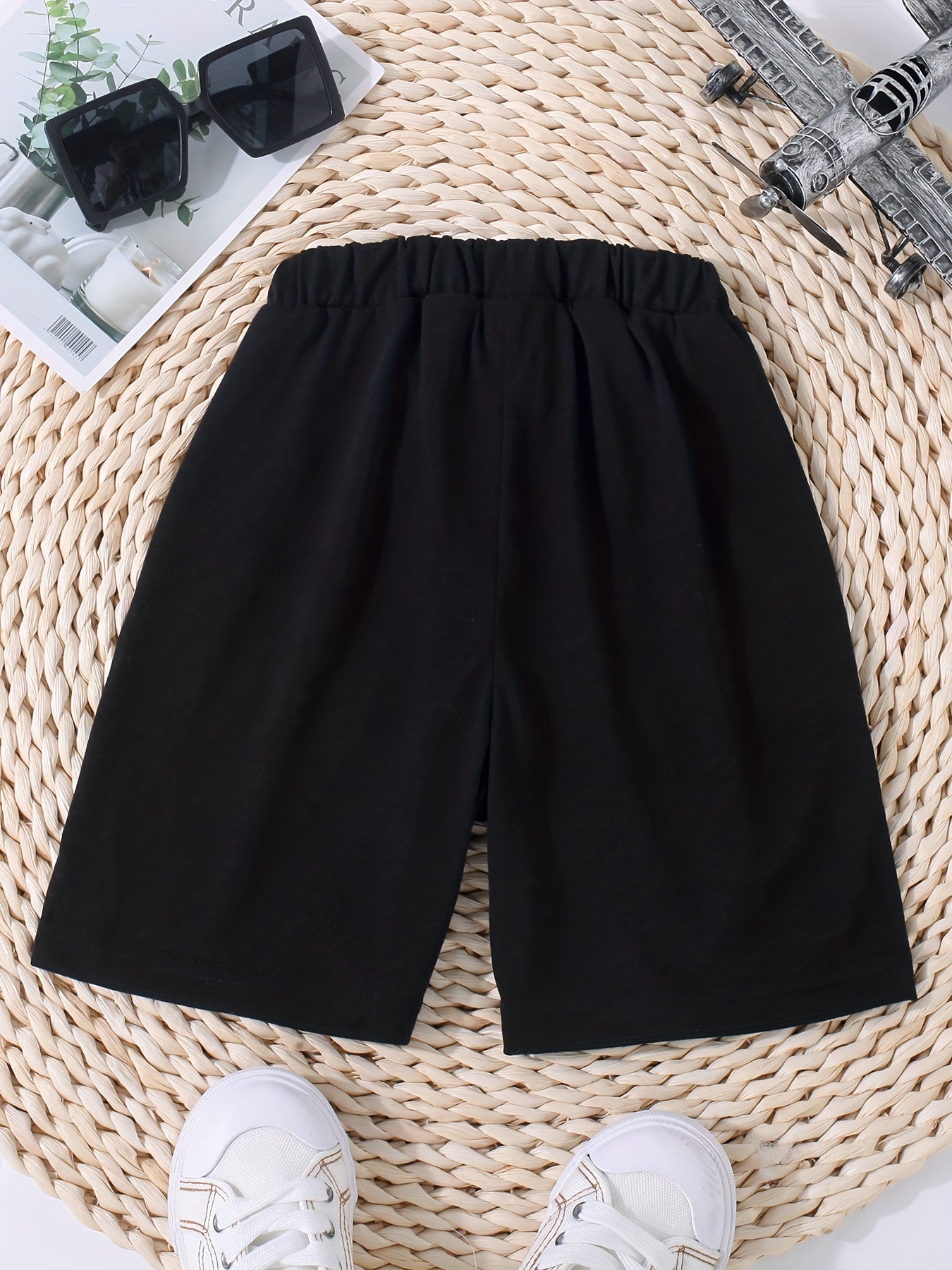 Boys Casual Shorts Drawstring Waist Pockets Summer Kids Clothes