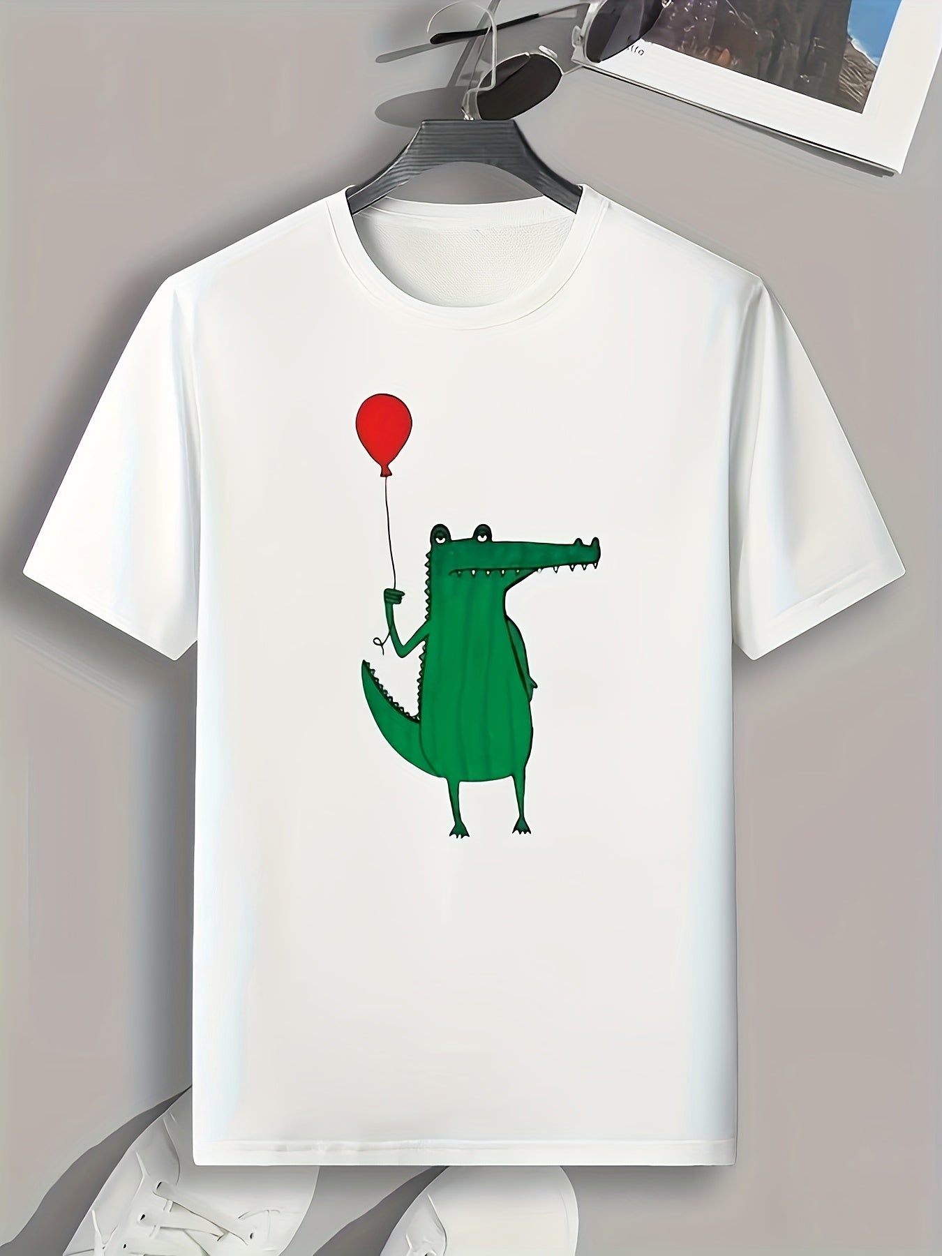 Dinosaur Print Men's Graphic T shirt Casual Comfy Tees For Summer