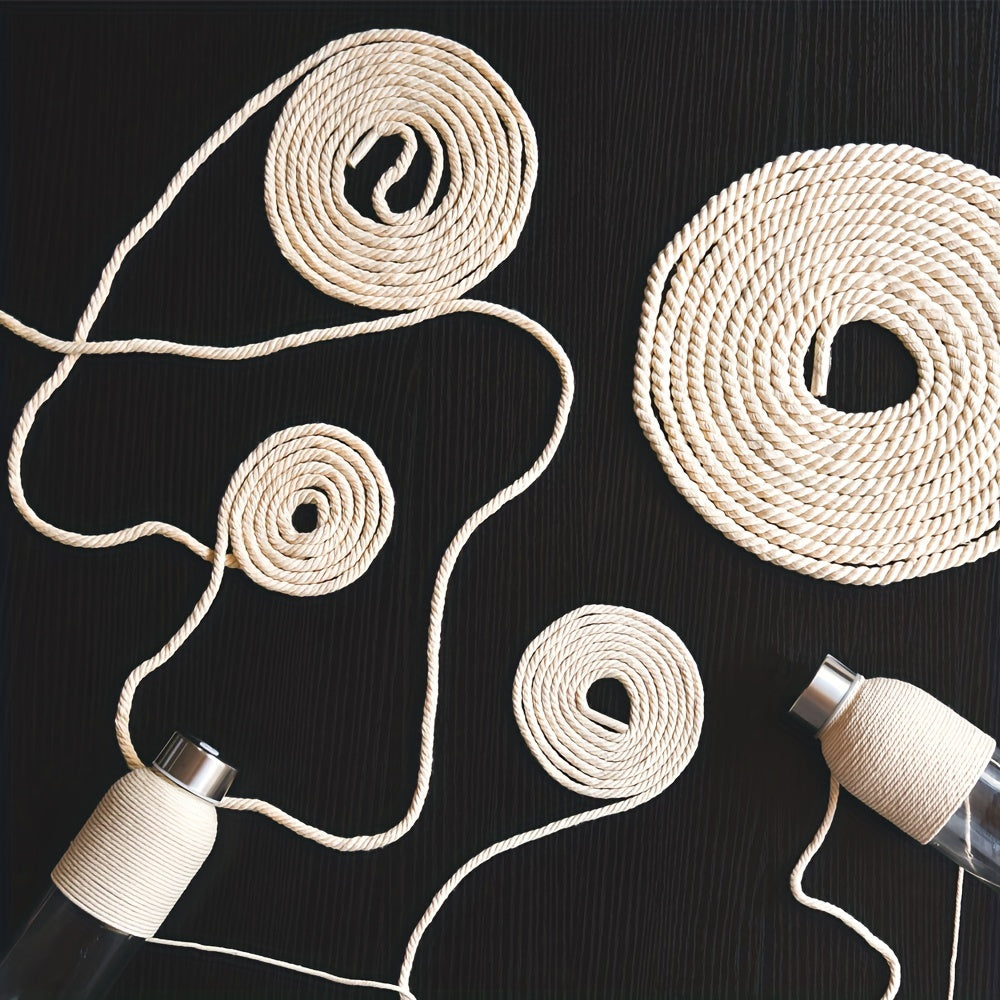 Cotton Rope Twisted Braided Cord Wall Hanging Plant Hanger 1mm 200m