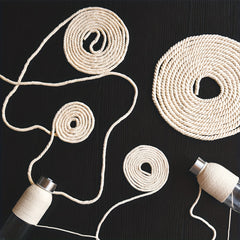 Cotton Rope Twisted Braided Cord Wall Hanging Plant Hanger 1mm 200m