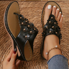 Women's Outdoor Floral Sandals Non Slip Lightweight Platform Slippers