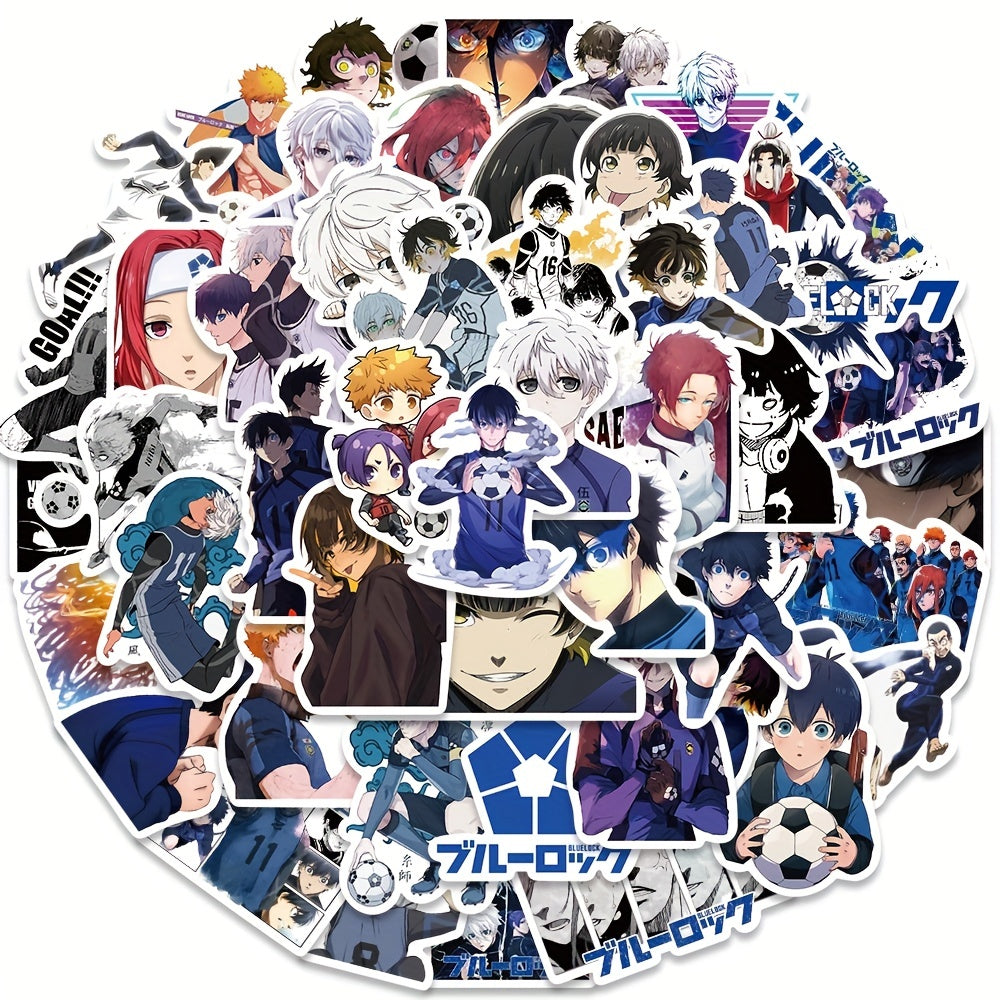 50pcs Anime Stickers Scrapbooking Motorcycle Skateboard Bicycle PVC Waterproof