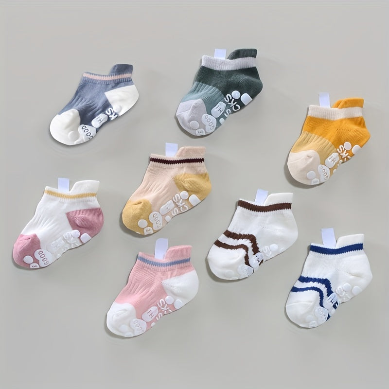 5 Pairs Baby Cartoon Anti-Skid Cotton Socks for Floor & Trampol