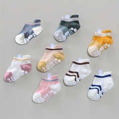5 Pairs Baby Cartoon Anti-Skid Cotton Socks for Floor & Trampol