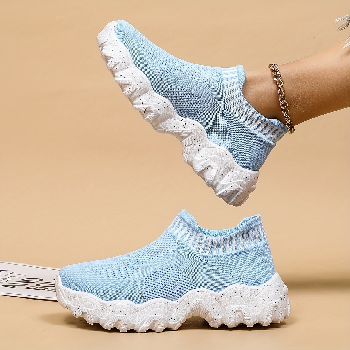 Women's Slip On Sock Sneakers Breathable Casual Shoes
