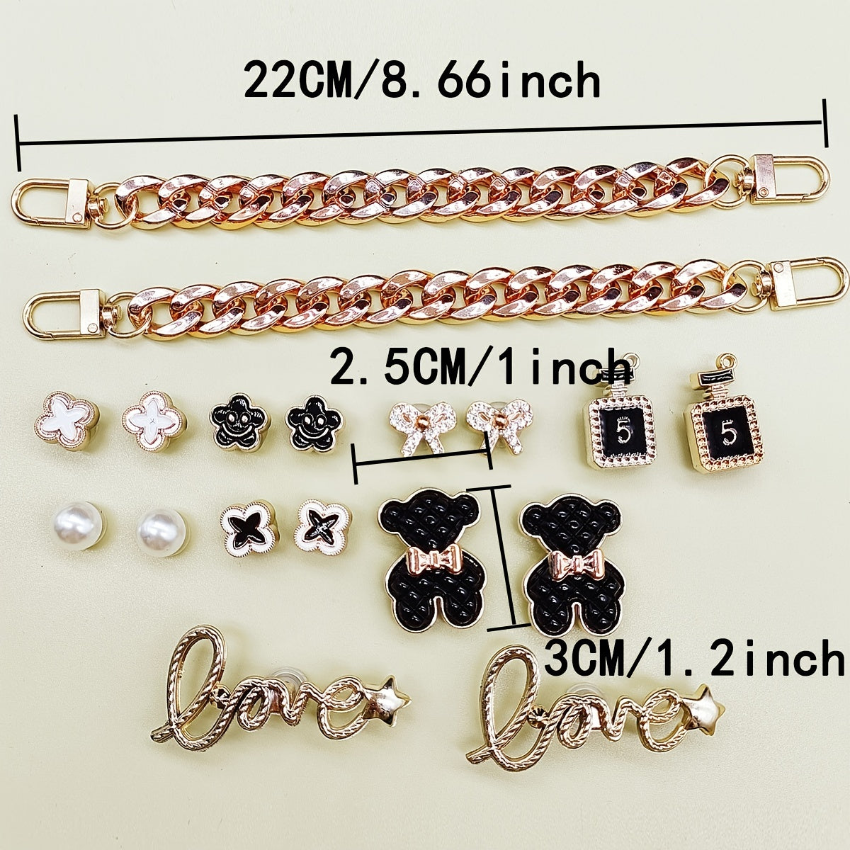Bear Chain Shoe Accessories for Party Favors Birthday