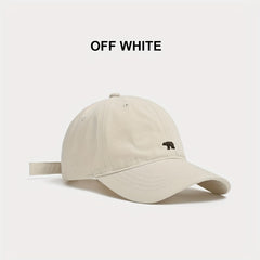 Polar Bear Embroidered Denim Baseball Cap Unisex Sunshade Hat