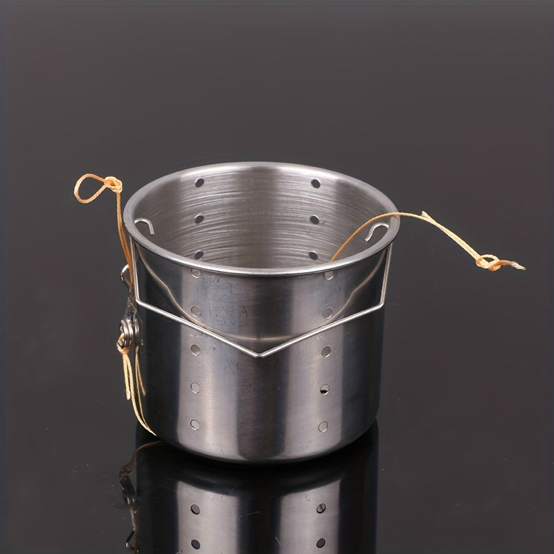 Stainless Steel Bait Cage Cup Sinking Feeder Fishing Accessory