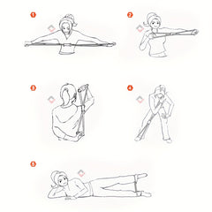 8 Shaped Yoga Stretch Strap Elastic Resistance Band for Home Gym Pilates