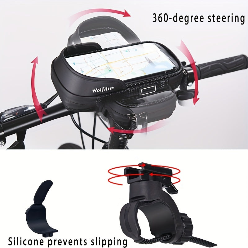 Waterproof Adjustable Bike Bag Handlebar with Sunshade