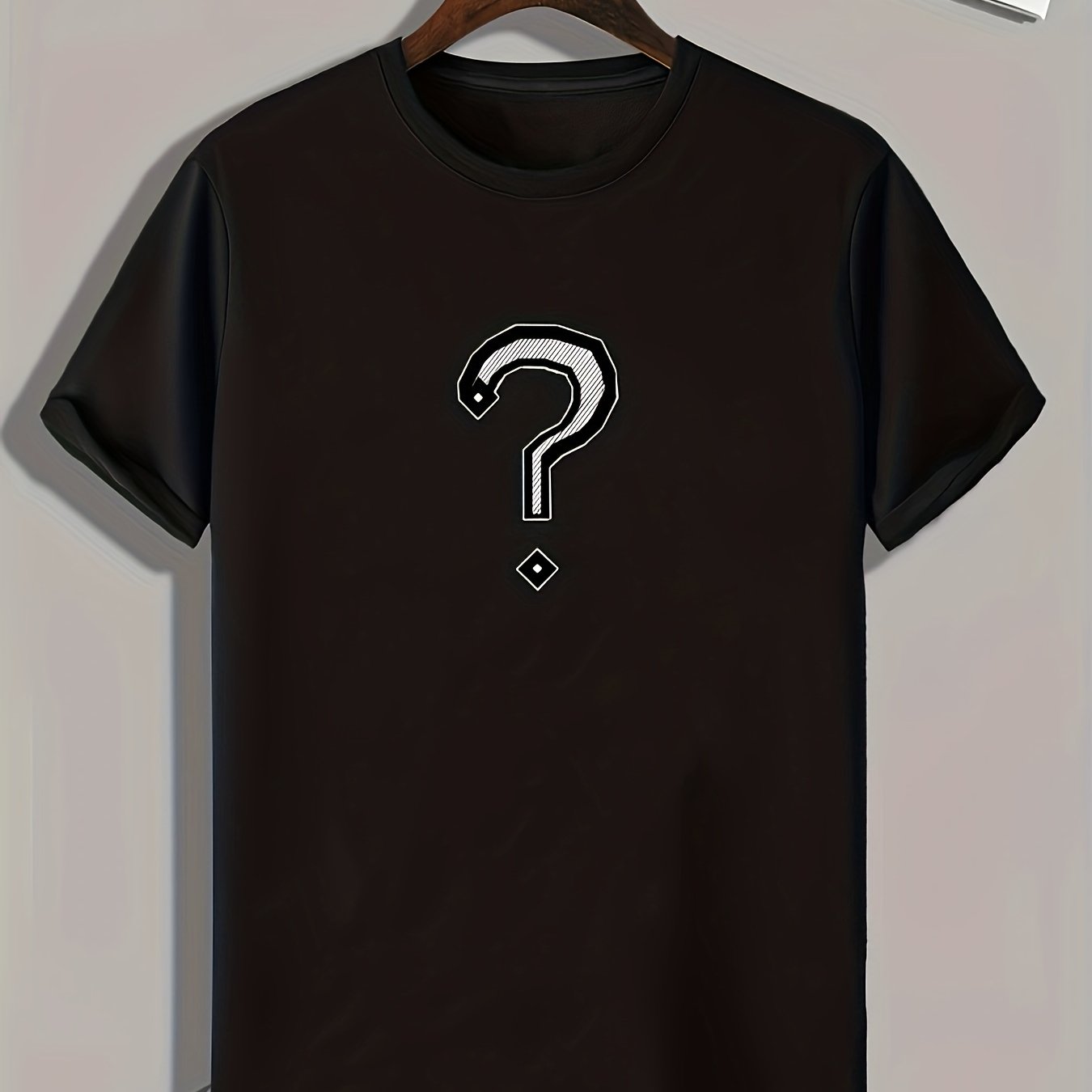 Men's Mark Pattern Print Comfy Sports T-shirt