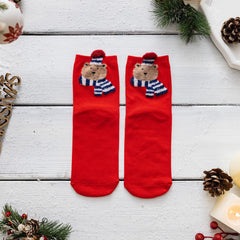 4 Pairs Women's Christmas Funny Socks Set