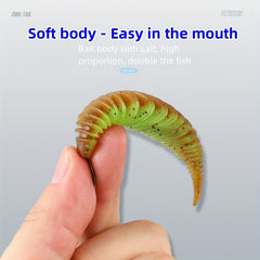 5pcs 8g Artificial Worm Soft Lure For Bass Fishing Bionic Swimbait