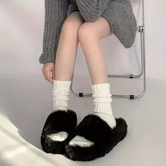Women's Mid Tube Textured Socks Breathable Stockings
