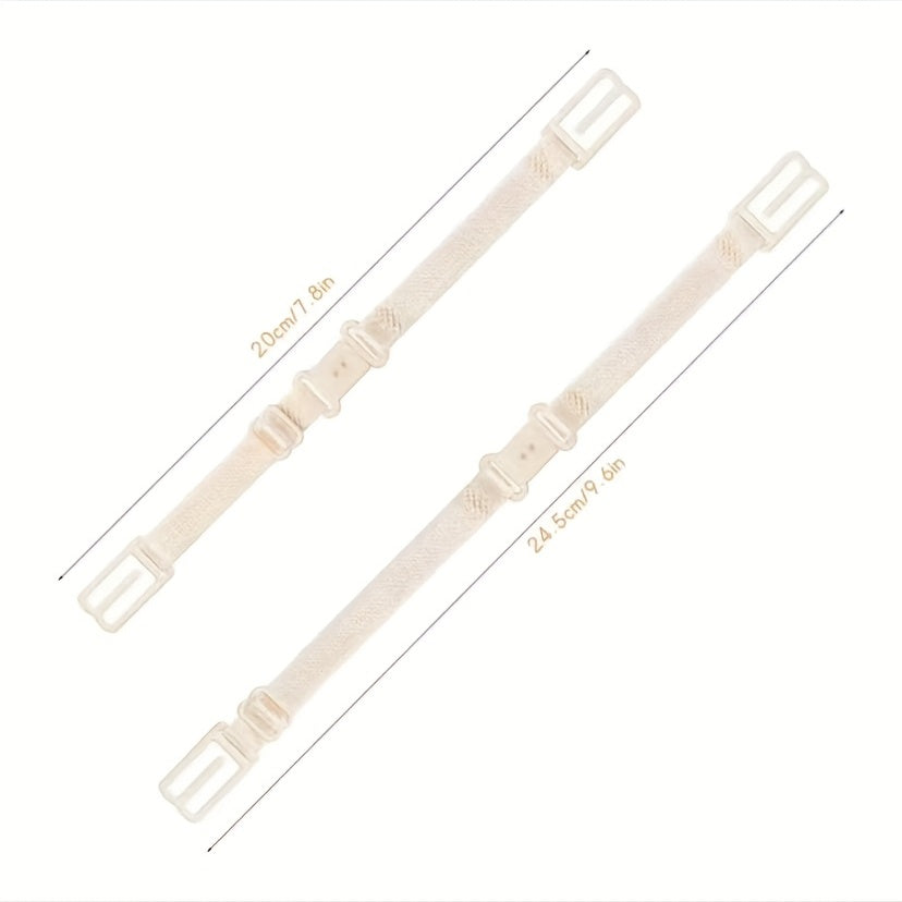 Adjustable Bra Strap Clips Elastic Shoulder Belt Buckle