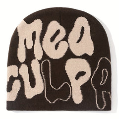 Letter Jacquard Y2K Beanie Candy Hip Hop Unisex Skull Cap