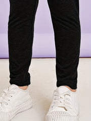 Kid Girls Basic Leggings Stretchy Casual Pants