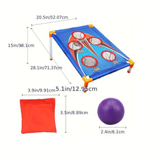 Cornhole Bag Toss Game 6 Bags & 3 Balls Easy Storage