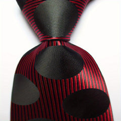 Men's Polka Dots Pattern Wide Necktie - Great Gift for Men