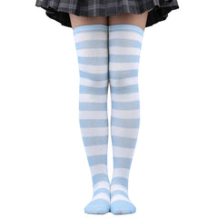 Striped Thigh High Socks for Halloween Costume