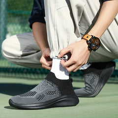 Men's Slip on Sneakers Lightweight Breathable Athletic Shoes