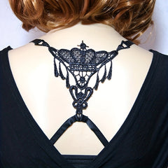 Floral Jacquard Bra Straps Back Cross Invisible Women's Lingerie & Underwear