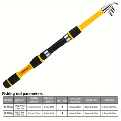 Proberos Telescopic Fishing Rod 1 5m 1 8m Lightweight & Portable