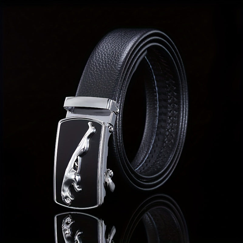 High Leather Men's Belt Business Casual Sports Car Automatic Buckle Belt