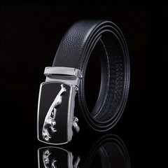 High Leather Men's Belt Business Casual Sports Car Automatic Buckle Belt