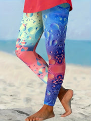 Women's Plus Ombre & Drop Print Leggings